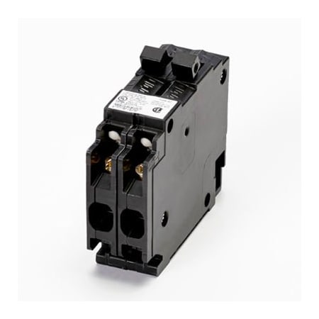 Connecticut Electric Circuit Breaker, QT Series, 15 to 20A, 1 Pole, 120V AC, 10kA ITEQ1520